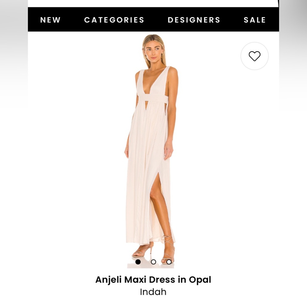 Indah Anjeli Maxi Dress in Opal size S